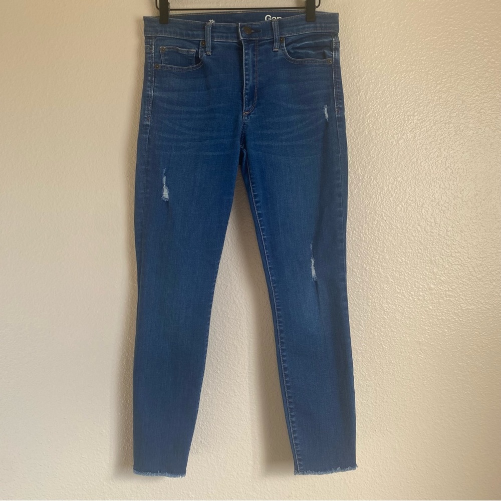 Gap 1969 Skinny Ankle Dark Wash Blue  Jeans SIZE 28